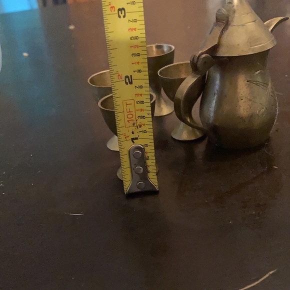 India Brass Mini Coffee Set - Picture 12 of 12